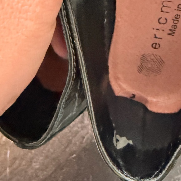 Eric Michael Green Croc-Embossed Loafers - Picture 3 of 5